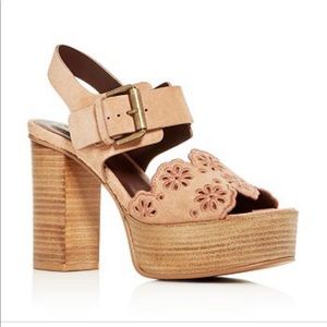 See by Chloe’+ Krysty High Block Heel Platform Sandals+ Size 7.5+NWOT
